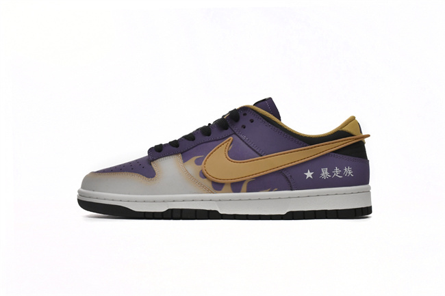 Men's Dunk Low AE86 Purple Yellow Shoes 0324 Men's Dunk Low AE86 Purple Yellow Shoes 0324
